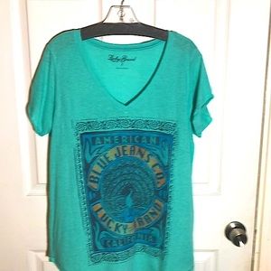 Jean top by Lucky Brand.